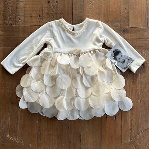 Bebe Monde ivory circle dress